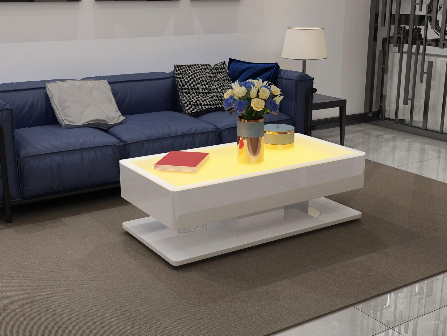 EMMA - LED Light Coffee Table (#CT499)