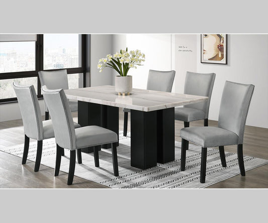 Lantana Marble table with 6 chairs