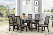 Cora - Modern Dining Table + 6 Chairs - Furniture Empire