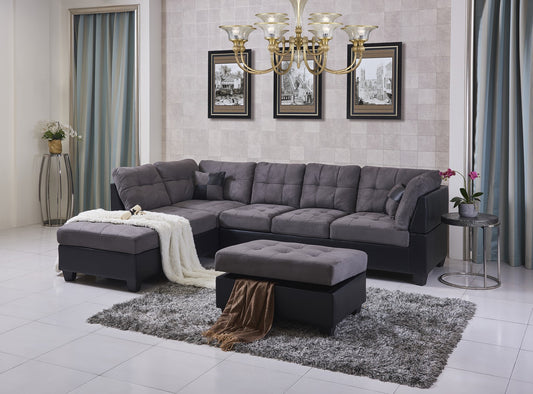 Eva- Sectional sofa with Storage Ottoman