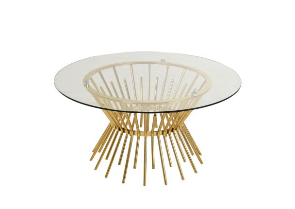 Round Glass Top Coffee Table - VF-006