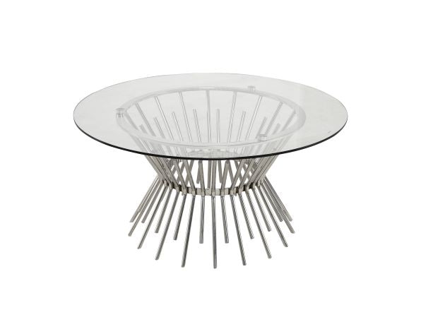 Round Glass Top Coffee Table - VF-006