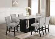 Modern Marble Dining Table + 6 Chairs - Furniture Empire