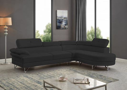 Leather Sectional Sofa - 2800