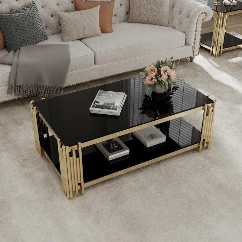 Ethan Black Coffee Table - Furniture Empire