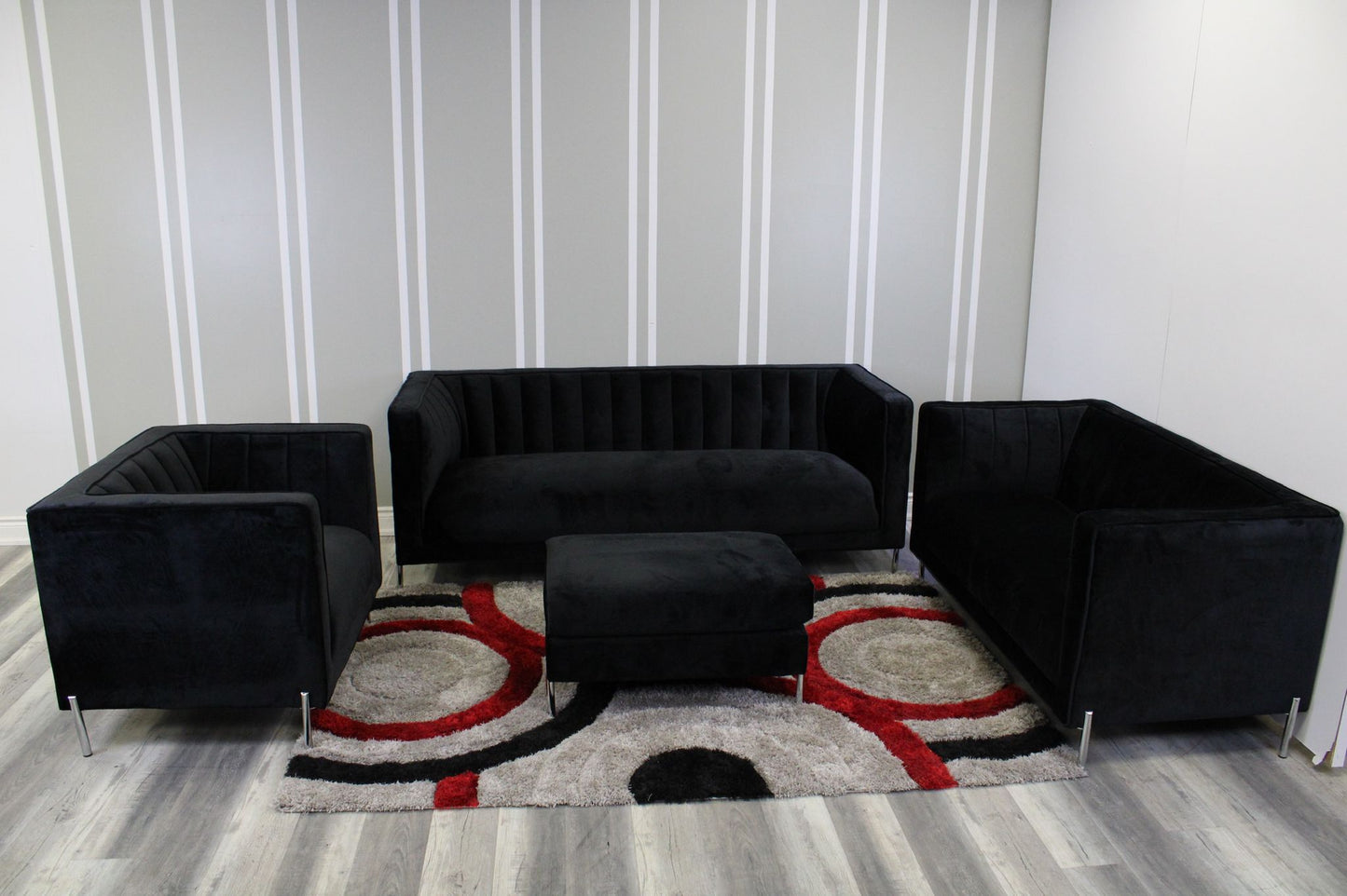 Arthur Sofa Set with Ottoman