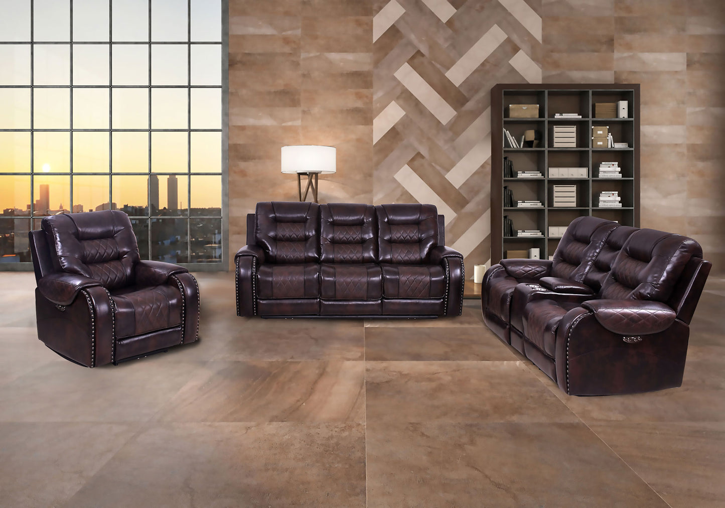 Power Recliner Sofa Set - 3890