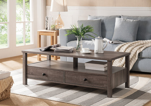 Wooden Coffee Table with Drawers IF - 3221