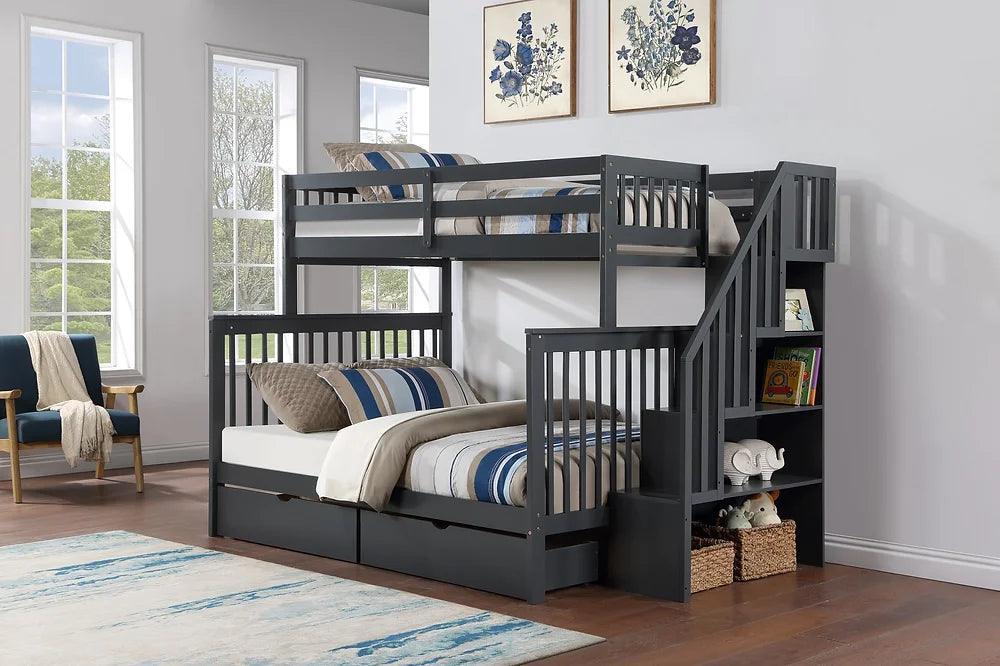 High-Quality Solid Wood Bunk Beds - B-1850/51/52