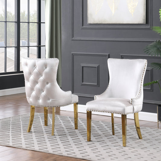 Button Tufted Dining Chair