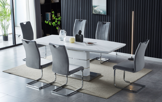 Modern Dining Set with Extension - OWEN