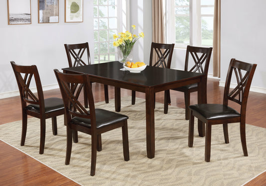 Solidwood Dining Set with 6 Chairs - Dynamite