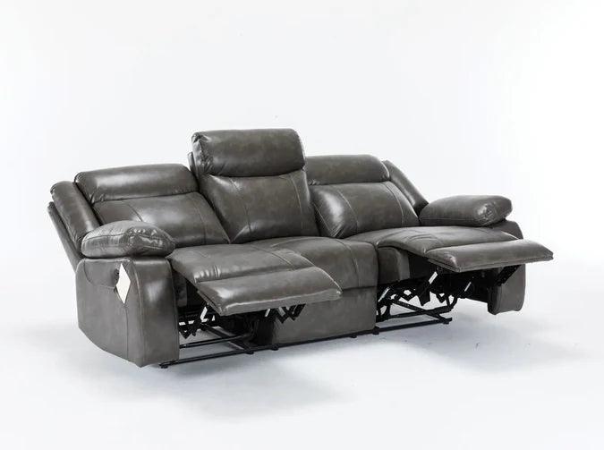 Salem Grey Motion Sofa and Loveseat Set - Furniture Empire