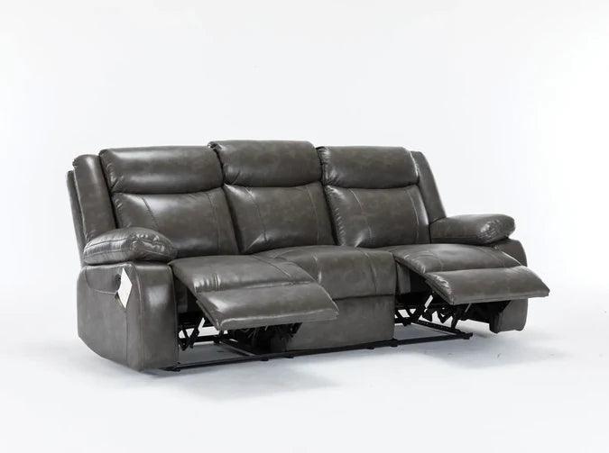 Salem Grey Motion Sofa and Loveseat Set - Furniture Empire