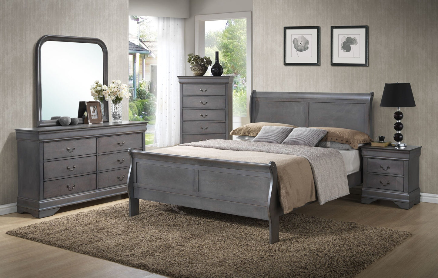 Sleigh Bedroom Set - VERY LIMITED STOCK !!!